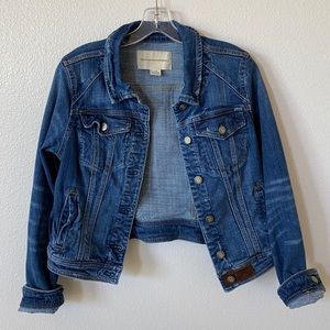 Anthropologie Pilcro cropped denim jacket